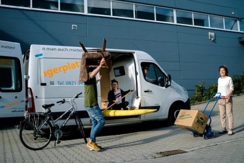 Umzug mit Transporter